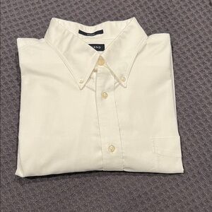 Lands’ End White No Iron Button Down Shirt - 17/35